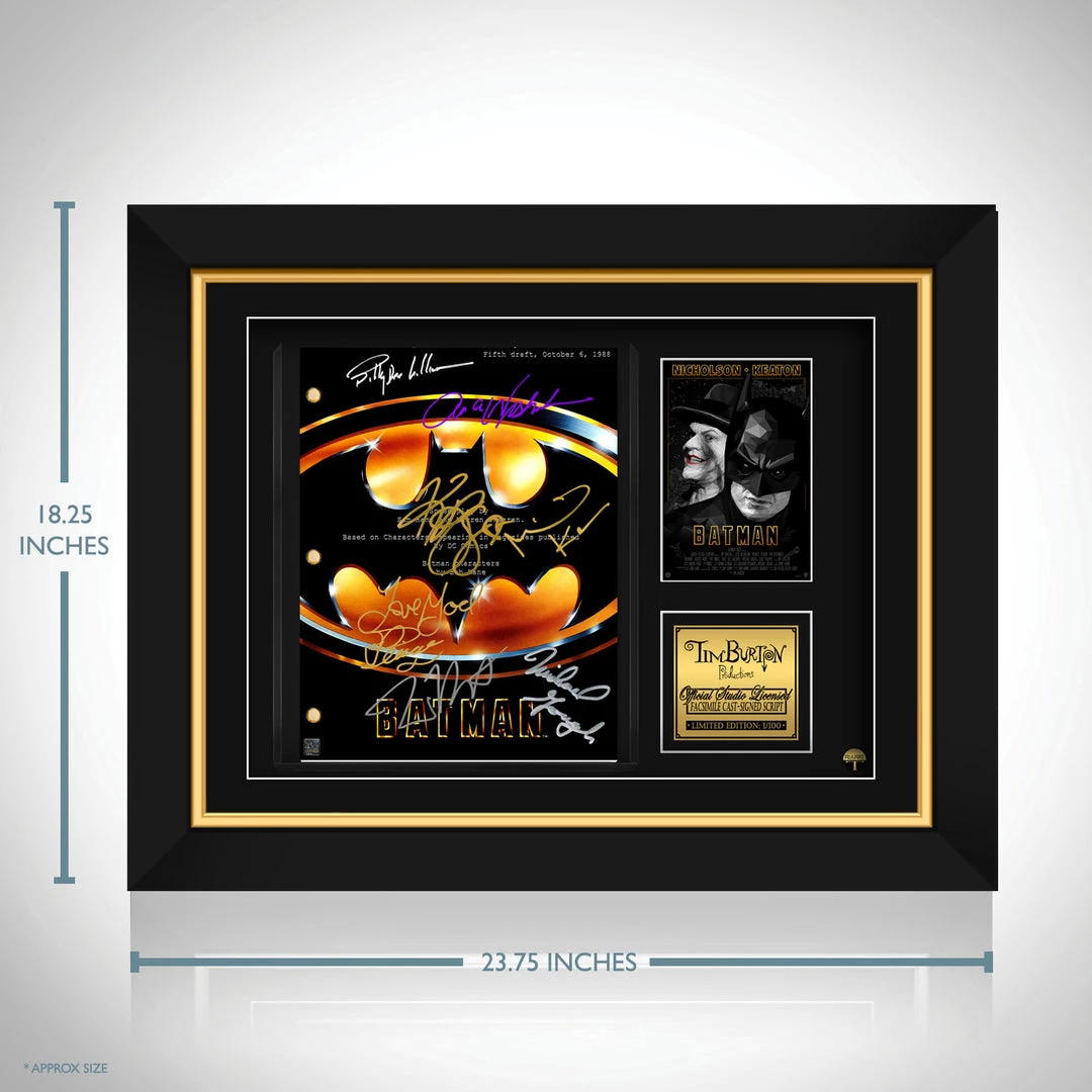 RARE-T Limited Edition Frames Batman 1989 Script Limited Signature Edition Studio Licensed Custom Frame 8 RARE-T Limited Edition Frames Batman 1989 Script Limited Signature Edition Studio Licensed Custom Frame