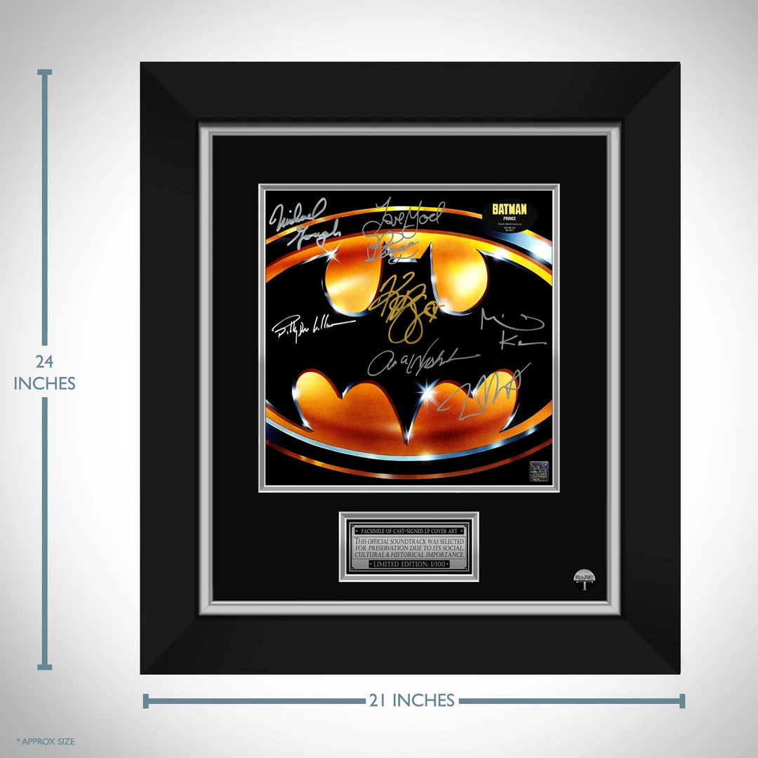 RARE-T Batman 1989 - Soundtrack Album LP Cover Limited Signature Edition Studio Licensed Custom Frame Limited Edition Frames 3 RARE-T Batman 1989 - Soundtrack Album LP Cover Limited Signature Edition Studio Licensed Custom Frame Limited Edition Frames
