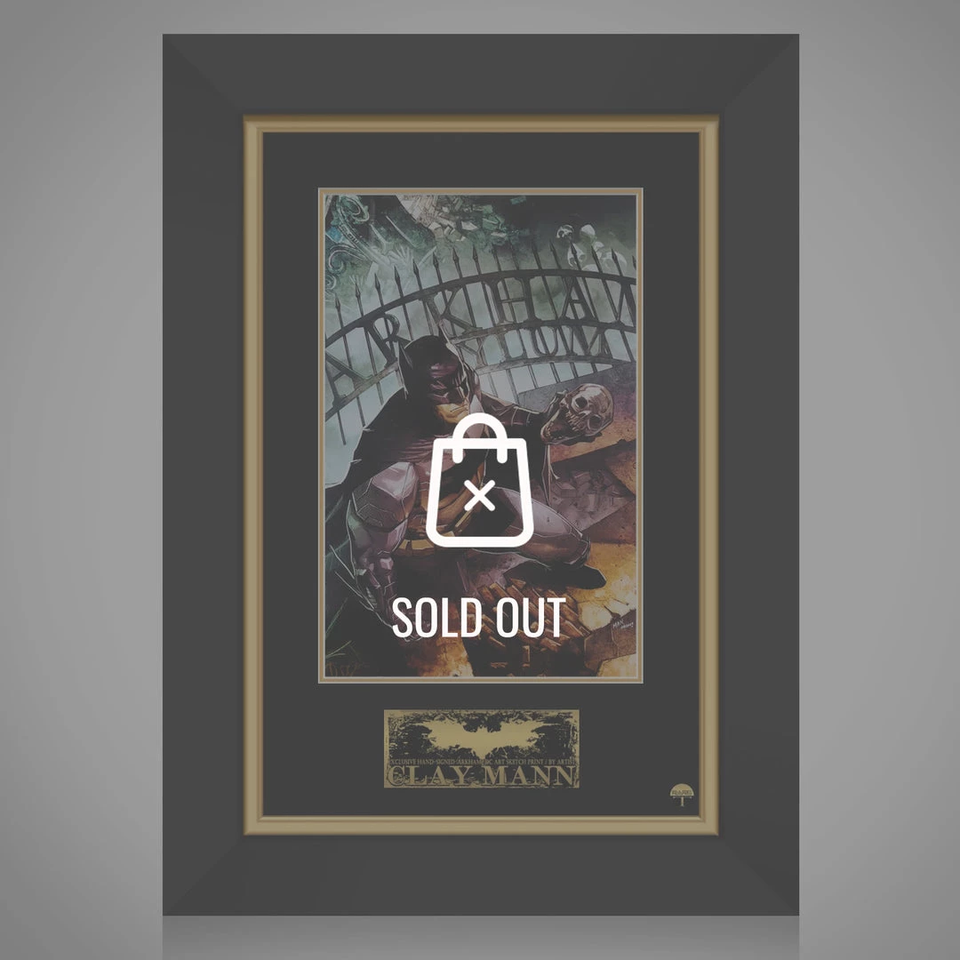 VAULT COLLECTIBLES Batman 'Arkham' Hand-Signed Artwork Print By Artist Clay Mann Custom Frame Signed Memorabilia 1 VAULT COLLECTIBLES Batman 'Arkham' Hand-Signed Artwork Print By Artist Clay Mann Custom Frame Signed Memorabilia