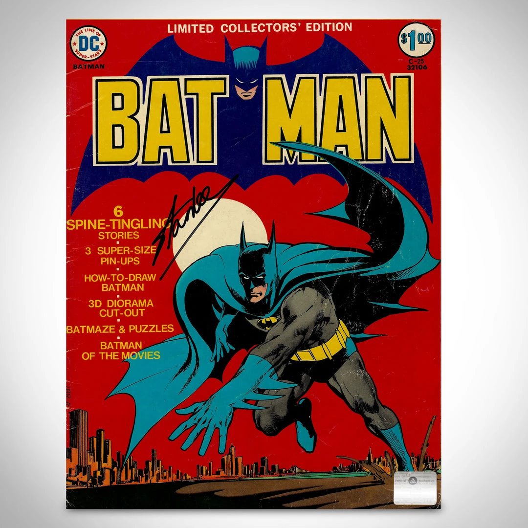 RARE-T Signed Comic Memorabilia Batman- Vintage Limited Edition Vol 1 C-25 (1974) Hand-Signed Giant Comic By Stan Lee Custom Frame 2 RARE-T Signed Comic Memorabilia Batman- Vintage Limited Edition Vol 1 C-25 (1974) Hand-Signed Giant Comic By Stan Lee Custom Frame
