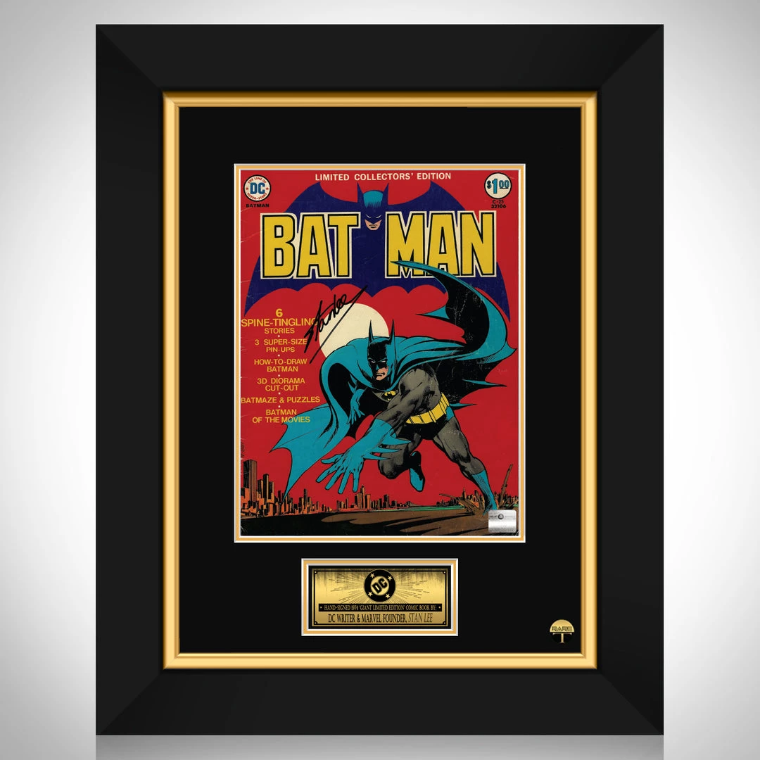 RARE-T Signed Comic Memorabilia Batman- Vintage Limited Edition Vol 1 C-25 (1974) Hand-Signed Giant Comic By Stan Lee Custom Frame 1 RARE-T Signed Comic Memorabilia Batman- Vintage Limited Edition Vol 1 C-25 (1974) Hand-Signed Giant Comic By Stan Lee Custom Frame