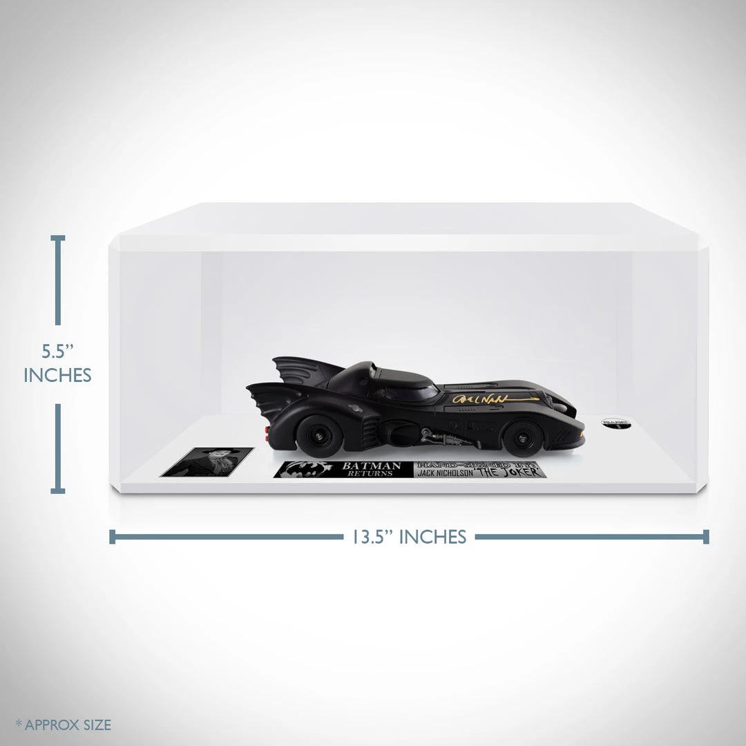 APW Batman 1989 - Certified Hand-Signed Die-Cast 1989 Batmobile By Jack Nicholson Custom Museum Display Signed Memorabilia 2 APW Batman 1989 - Certified Hand-Signed Die-Cast 1989 Batmobile By Jack Nicholson Custom Museum Display Signed Memorabilia