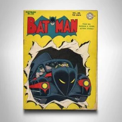 RARE-T Batman- 1940's Die-Cast Batmobile Premium Museum Display