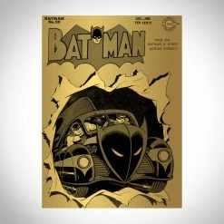 RARE-T Batman- 1940's Die-Cast Batmobile Premium Museum Display