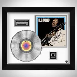 RARE-T B.B. King King Size Platinum LP Limited Signature Edition Studio Licensed Custom Frame