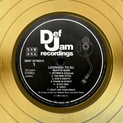 Rare-T Beastie Boys License To Ill Gold LP Limited Signature Edition Studio Licensed Custom Frame 17 Rare-T Beastie Boys License To Ill Gold LP Limited Signature Edition Studio Licensed Custom Frame