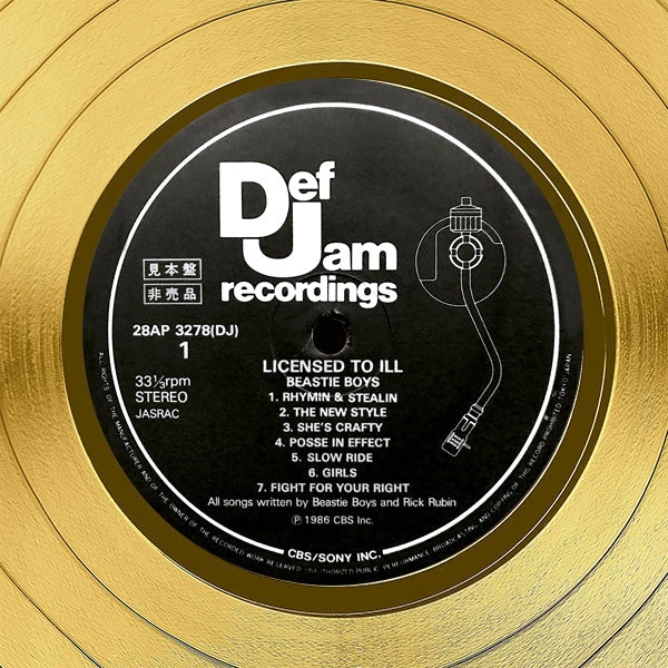 Rare-T Beastie Boys License To Ill Gold LP Limited Signature Edition Studio Licensed Custom Frame 6 Rare-T Beastie Boys License To Ill Gold LP Limited Signature Edition Studio Licensed Custom Frame