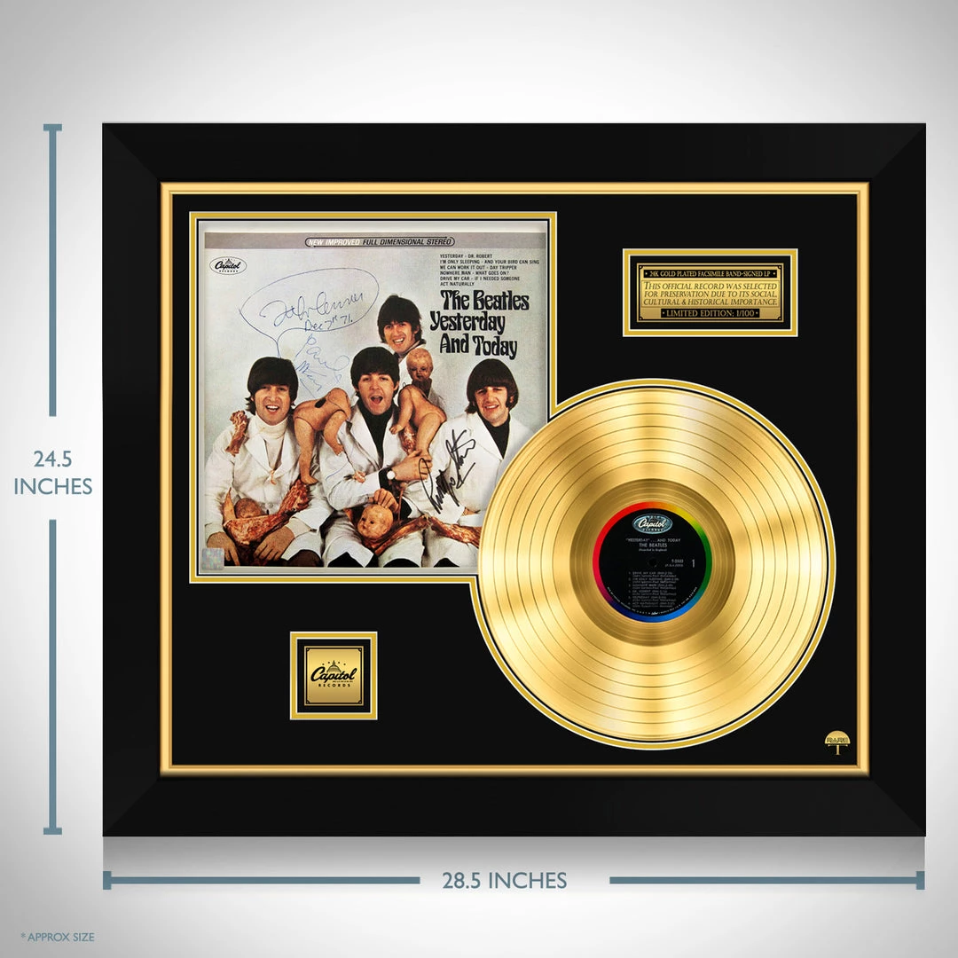 Rare-T Limited Edition Frames The Beatles Butcher Gold LP Limited Signature Edition Studio Licensed Custom Frame 6 Rare-T Limited Edition Frames The Beatles Butcher Gold LP Limited Signature Edition Studio Licensed Custom Frame