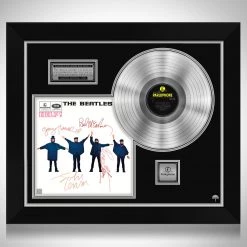 Rare-T The Beatles Help Limited Signature Edition Studio Licensed Platinum LP Custom Frame
