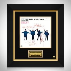 RARE-T The Beatles Help LP Cover Limited Signature Edition Studio Licensed Custom Frame