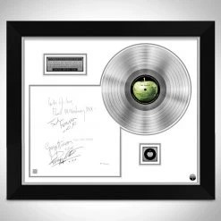 Rare-T Limited Edition Frames The Beatles White Album No.0000001 Platinum LP Limited Signature Edition White Matting Custom Frame