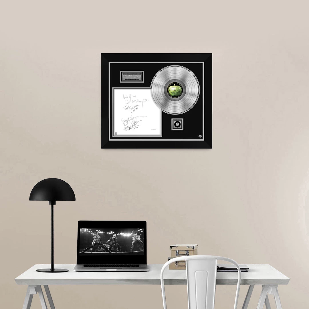 RARE-T The Beatles White Album No.0000001 Platinum LP Limited Signature Edition Black Matting Custom Frame Limited Edition Frames 6 RARE-T The Beatles White Album No.0000001 Platinum LP Limited Signature Edition Black Matting Custom Frame Limited Edition Frames