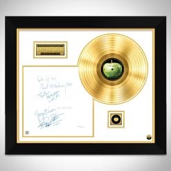 RARE-T Limited Edition Frames The Beatles White Album No.0000001 Gold LP Limited Signature Edition White Matting Custom Frame