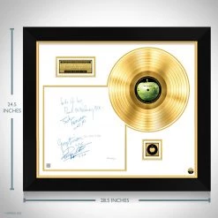RARE-T Limited Edition Frames The Beatles White Album No.0000001 Gold LP Limited Signature Edition White Matting Custom Frame