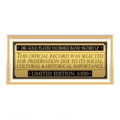 RARE-T Limited Edition Frames The Beatles White Album No.0000001 Gold LP Limited Signature Edition White Matting Custom Frame