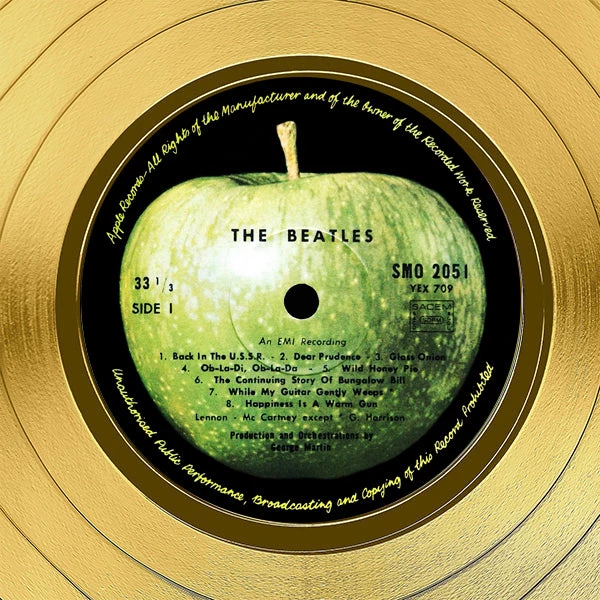 RARE-T Limited Edition Frames The Beatles White Album No.0000001 Gold LP Limited Signature Edition Black Matting Custom Frame 4 RARE-T Limited Edition Frames The Beatles White Album No.0000001 Gold LP Limited Signature Edition Black Matting Custom Frame