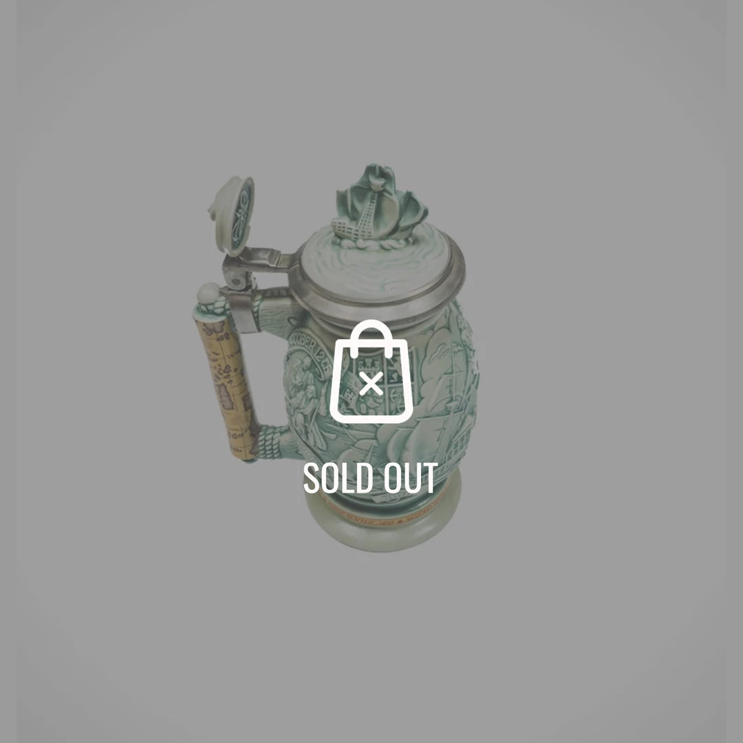 RARE-T Barware & Signs Vintage Handcrafted Christopher Columbus-New World ' - Beer Stein 1 RARE-T Barware & Signs Vintage Handcrafted Christopher Columbus-New World ' - Beer Stein