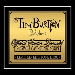 RARE-T Limited Edition Frames Beetlejuice Script Limited Signature Edition Studio Licensed Custom Frame