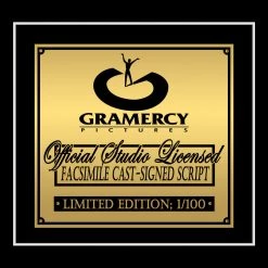 RARE-T The Big Lebowski- Limited Signature Edition Studio Licensed Script Custom Frame