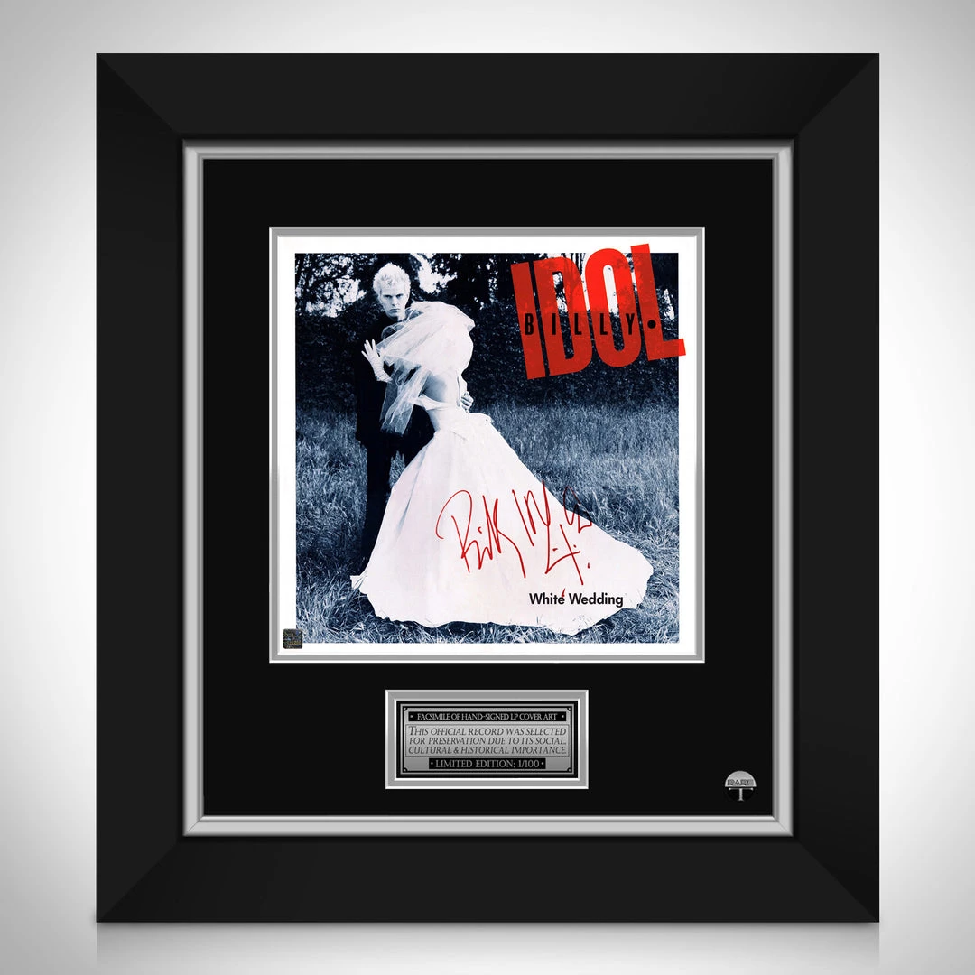 RARE-T Limited Edition Frames Billy Idol - White Wedding LP Cover Limited Signature Edition Studio Licensed Custom Frame 1 RARE-T Limited Edition Frames Billy Idol - White Wedding LP Cover Limited Signature Edition Studio Licensed Custom Frame