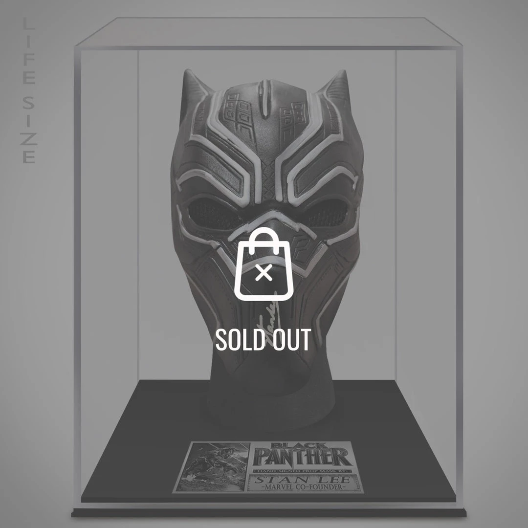 APW Black Panther - Hand-Signed Black Panther Mask By Stan Lee Signed Memorabilia 1 APW Black Panther - Hand-Signed Black Panther Mask By Stan Lee Signed Memorabilia