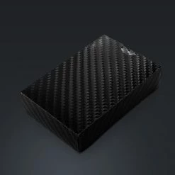 RARE-T Obsidian Carbonite Playing Cards Herringbone Design 9 RARE-T Obsidian Carbonite Playing Cards Herringbone Design