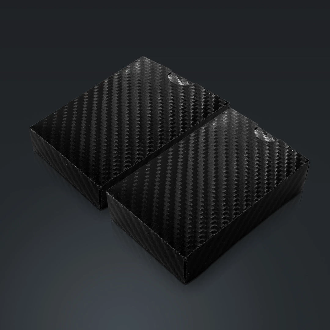 RARE-T Obsidian Carbonite Playing Cards Herringbone Design 3 RARE-T Obsidian Carbonite Playing Cards Herringbone Design