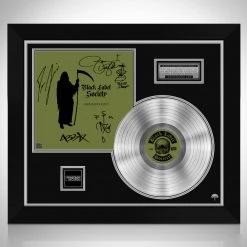 Rare-T Black Label Society - Grimmest Hits Limited Signature Edition Studio Licensed Platinum LP Custom Frame Limited Edition Frames