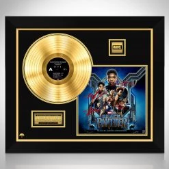 RARE-T Black Panther Movie Soundtrack Gold LP Limited Signature Edition Custom Frame Limited Edition Frames
