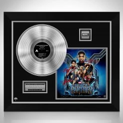 RARE-T Black Panther Movie Soundtrack Platinum LP Limited Signature Edition Custom Frame Limited Edition Frames