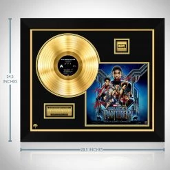 RARE-T Black Panther Movie Soundtrack Gold LP Limited Signature Edition Custom Frame Limited Edition Frames