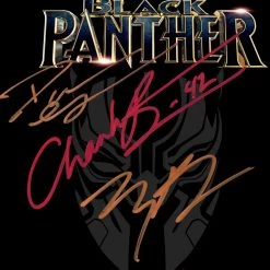 RARE-T Black Panther Script Limited Signature Edition Studio Licensed Custom Frame