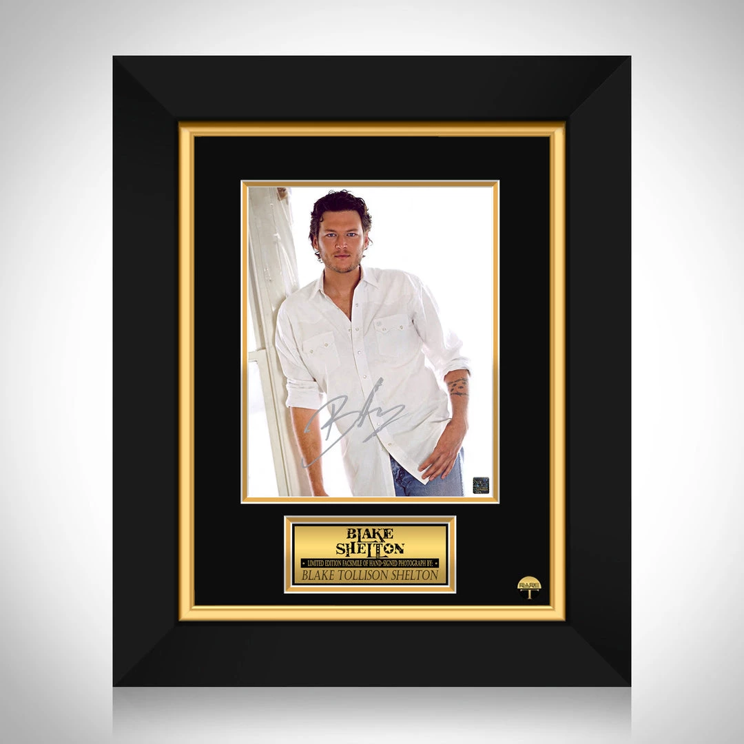 RARE-T Blake Shelton Limited Signature Edition Studio Licensed Photo Custom Frame Limited Edition Frames 1 RARE-T Blake Shelton Limited Signature Edition Studio Licensed Photo Custom Frame Limited Edition Frames