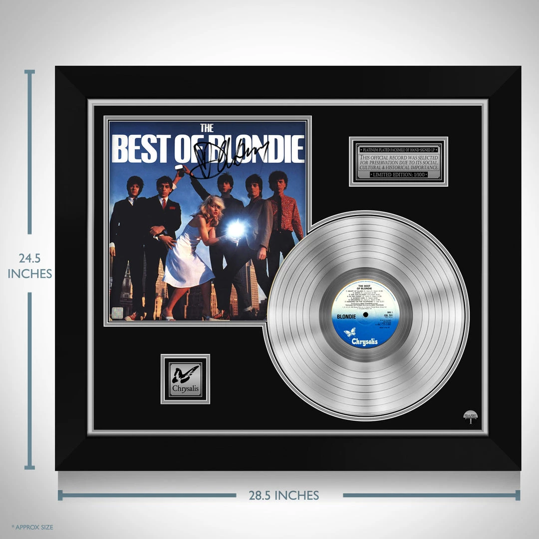 Rare-T Blondie Best Of Blondie Limited Signature Edition Studio Licensed Platinum LP Custom Frame 3 Rare-T Blondie Best Of Blondie Limited Signature Edition Studio Licensed Platinum LP Custom Frame