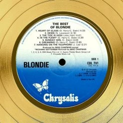 Rare-T Limited Edition Frames Blondie Best Of Blondie Limited Signature Edition Studio Licensed Gold LP Custom Frame