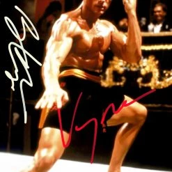 RARE-T Bloodsport Van Damme Ready To Fight Photo Limited Signature Edition Studio Licensed Custom Frame Limited Edition Frames