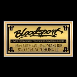 RARE-T Bloodsport Van Damme Ready To Fight Photo Limited Signature Edition Studio Licensed Custom Frame Limited Edition Frames