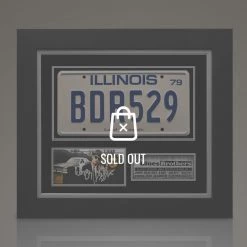 APW Blues Brothers - Hand-Signed Licensed Plate By John Belushi & Dan Aykroyd Custom Frame