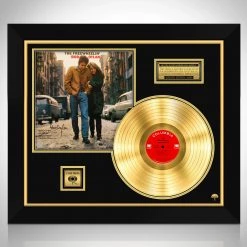 RARE-T Limited Edition Frames Bob Dylan The Freewheelin Gold LP Limited Signature Edition Studio Licensed Custom Frame