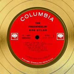 RARE-T Limited Edition Frames Bob Dylan The Freewheelin Gold LP Limited Signature Edition Studio Licensed Custom Frame