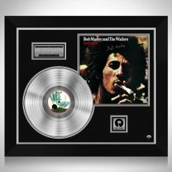 RARE-T Limited Edition Frames Bob Marley And The Wailers Catch A Fire Platinum LP Limited Signature Edition Licensed Custom Frame
