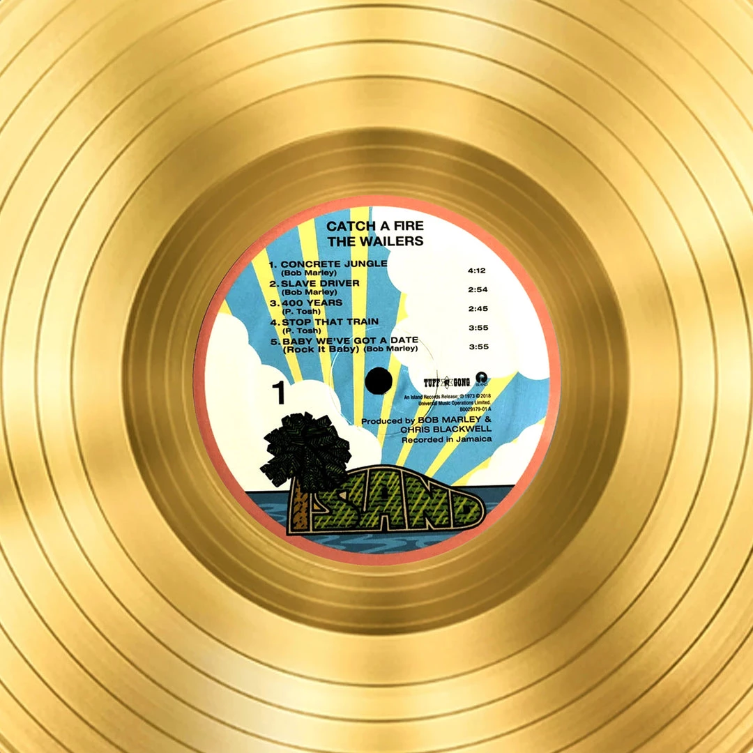 RARE-T Bob Marley And The Wailers Catch A Fire Limited Signature Edition Licensed Gold LP Custom Frame Limited Edition Frames 4 RARE-T Bob Marley And The Wailers Catch A Fire Limited Signature Edition Licensed Gold LP Custom Frame Limited Edition Frames