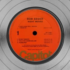 RARE-T Limited Edition Frames Bob Seger Night Moves Platinum LP Limited Signature Edition Studio Licensed Custom Frame