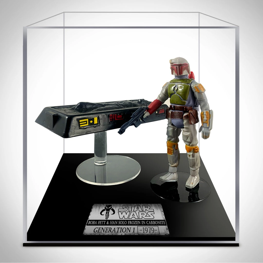 RARE-T Mandalorian / 1979 Star Wars - Complete Boba Fett & Han Solo In Carbonite' Museum Display Collectible Statues 1 RARE-T Mandalorian / 1979 Star Wars - Complete Boba Fett & Han Solo In Carbonite' Museum Display Collectible Statues