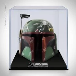 PPC Star Wars Boba Fett - Beckett Witnessed Certified Hand-Signed Helmet By Jeremy Bulloch Custom Museum Display Signed Memorabilia