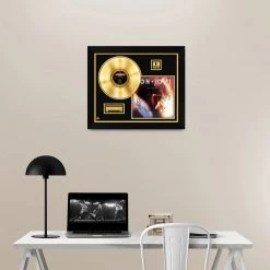 RARE-T Bon Jovi 7800?ø Fahrenheit Gold LP Limited Signature Edition Studio Licensed Custom Frame