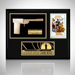 Rare-T Swords & Props James Bond Man With The Golden Gun - Limited Signature Edition James Bond & Golden Gun Movie Prop Custom Frame