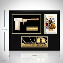 Rare-T Swords & Props James Bond Man With The Golden Gun - Limited Signature Edition James Bond & Golden Gun Movie Prop Custom Frame