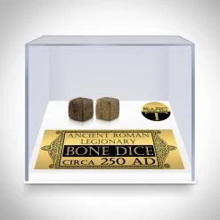 Best Of Egypt Bone Dice - Pair Of Ancient Roman Legionary Bone Dice - Circa 250 AD Custom Museum Display