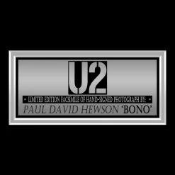 RARE-T U2 Bono Photo Limited Signature Edition Studio Licensed Custom Frame
